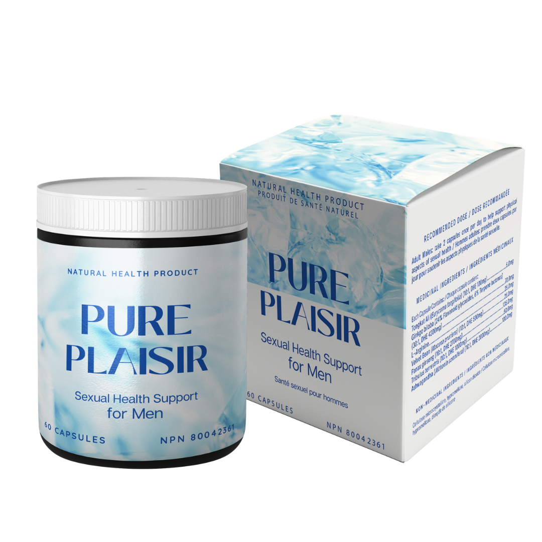 Pure plaisir sexual health supplement for men helps boost energy and focus, enhance libido, support health mood balance and improve physical stamina