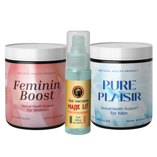 feminin boost sexual health for women pure plaisir for men majjelo delay spray for men