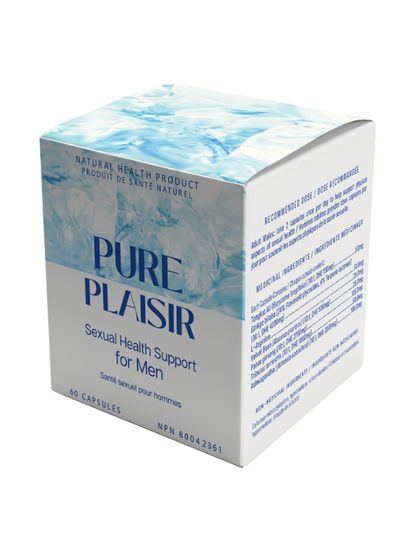 pure plaisir supplement for men's sexual health, improves stamina, enhances libido, boosts energy and focus, helps improve mood balance